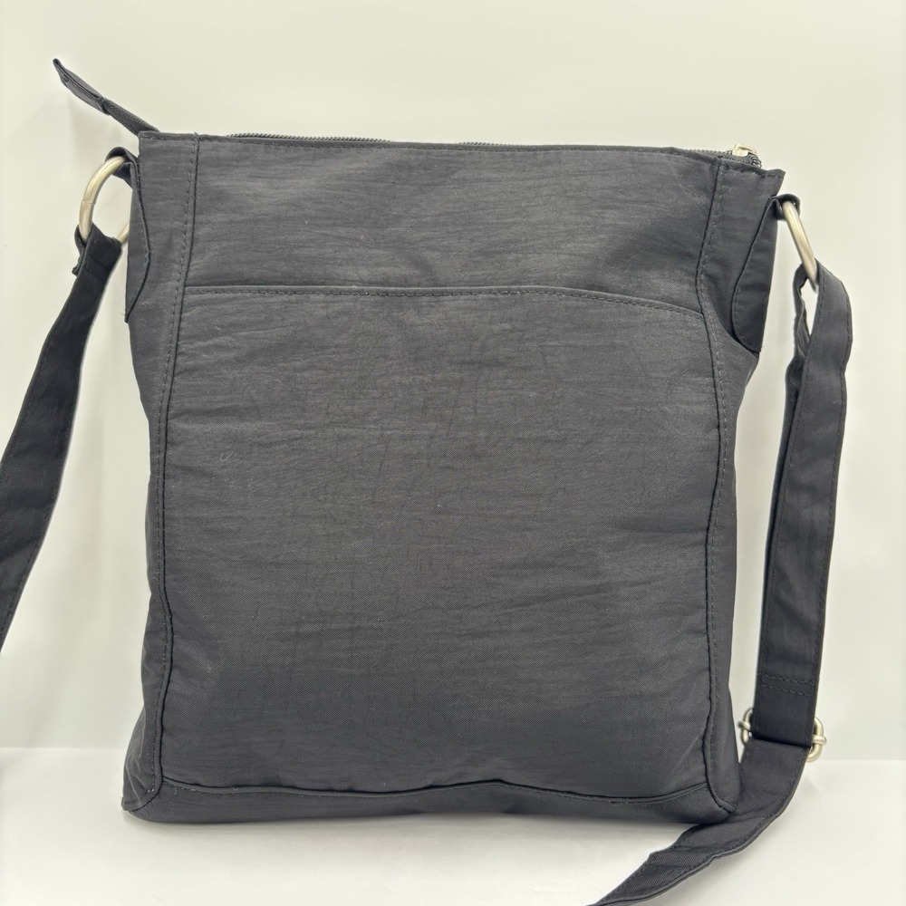 Designer Handbag BAGGALLINI Black Nylon Multi Pocket Travel Bag Purse Unisex - Picture 8 of 15